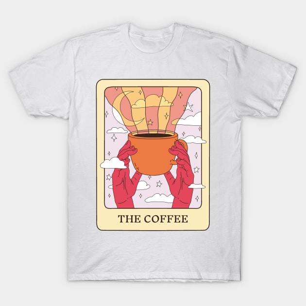 The Coffee Tarot Card T-Shirt by tommytyrer